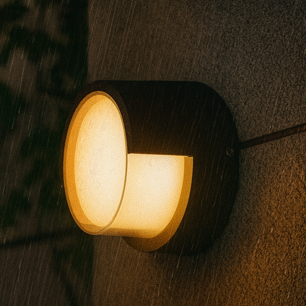 Luces de Pared LED para Exterior con Sensor de Movimiento | Negro