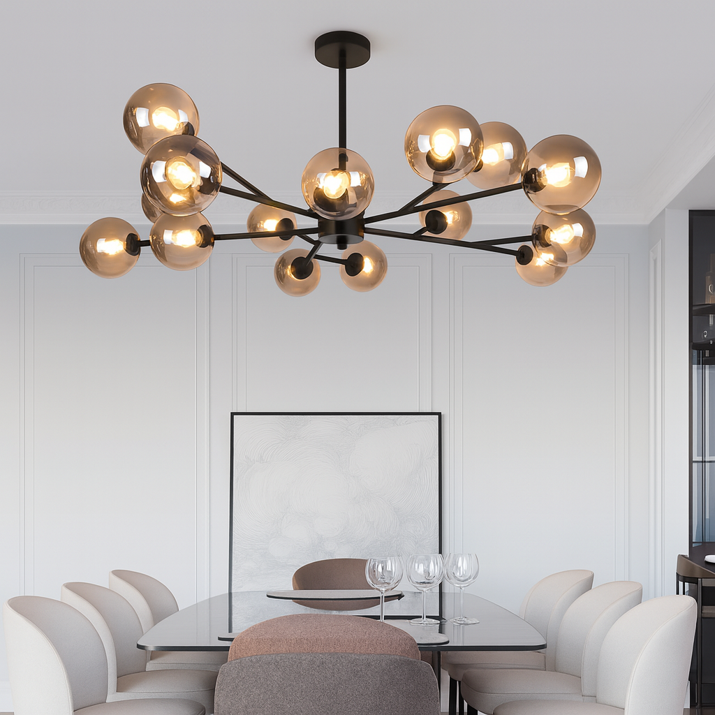 Lámpara de araña esférica Sputnik de 15 luces | Moderna