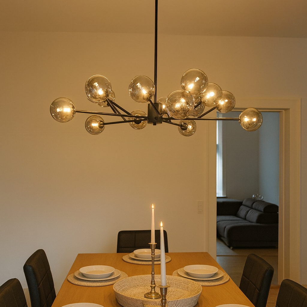 Lámpara de araña esférica Sputnik de 15 luces | Moderna
