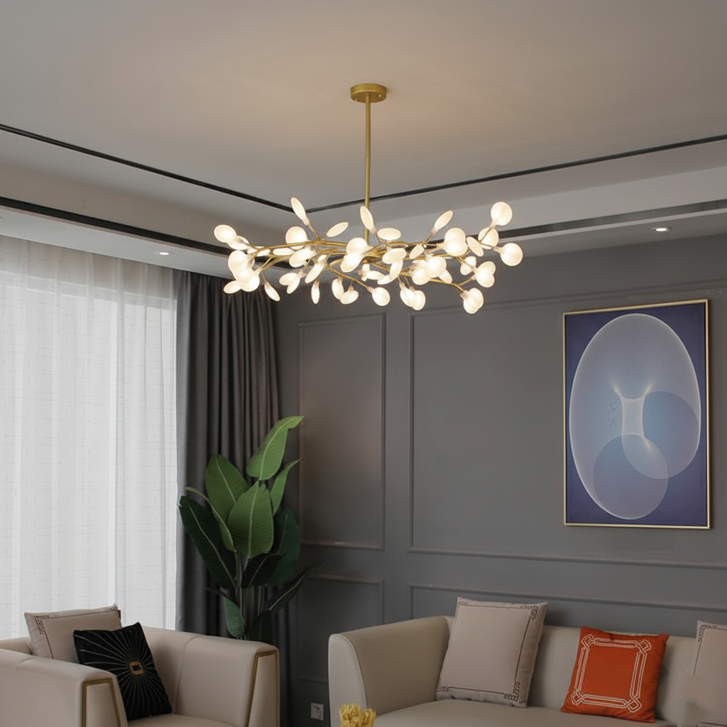 Araña de Ramas Única | Arte de Luciérnagas